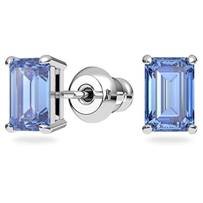 Swarovski 5641171 Set Ketting+Oorknoppen Millenia Octacon zilverkleurig-blauw
