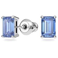 Swarovski 5641171 Set Ketting+Oorknoppen Millenia Octacon zilverkleurig-blauw - thumbnail