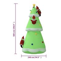 VidaXL Kerstboom opblaasbaar met led&apos;s 500 cm - thumbnail