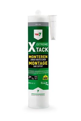 Tec7 X-Tack patroon Snelle montagekit 290ml Grijs - 534535000 Tec7 X-Tack patroon Snelle montagekit 290ml Grijs - 534535000
