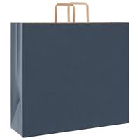 VidaXL Papieren zakken 250 st met hengsels 54x15x49 cm blauw - thumbnail