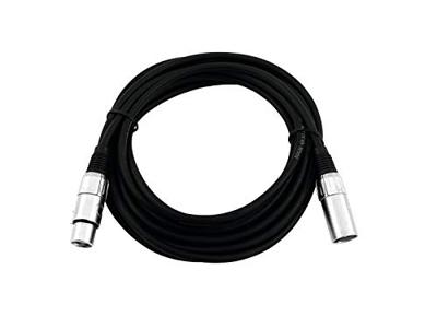 Omnitronic 3022052N XLR Verbindingskabel [1x XLR-stekker 3-polig - 1x XLR-bus 3-polig] 7.50 m Zwart