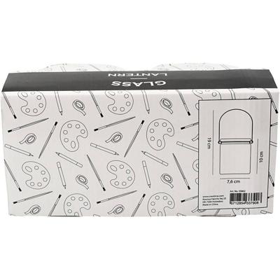 Creativ Company Lantaarn, h: 10 cm, d 7,6 cm, 2 stuk/ 1 doos