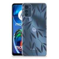 Motorola Moto E32/E32s | TPU Case | Leaves Blue - thumbnail