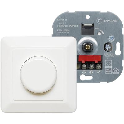 Ehmann 3960c0120 Dimmer (inbouw) Geschikt voor lampen: Gloeilamp, Halogeenlamp Zuiver wit Ehmann 3960c0120 Dimmer (inbouw) Geschikt voor lampen: Gloeilamp, Halogeenlamp Zuiver wit