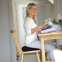 Sissel Sitfit Plus Zitkussen Zwart + Pomp - thumbnail