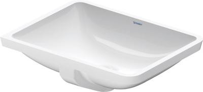 Duravit Starck 3 Inbouw Wastafel 53x36.5x18 cm Rechthoek Keramiek Glanzend Wit