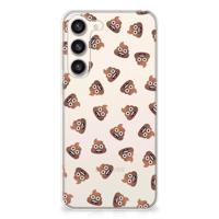 TPU bumper voor Samsung Galaxy S23 Plus Poep Emojis - thumbnail