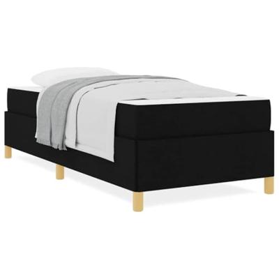 Boxspring bed Anders Zwart en Wit en Zwart 100 x 200 cm Stof