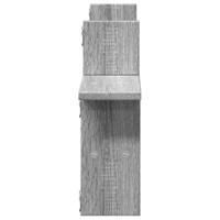 Wandschappen 2 st 38x12x38 cm bewerkt hout grijs sonoma eiken - thumbnail
