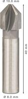 Bosch Accessories Bosch Power Tools 2608596665 Kegelverzinkboor 10 mm HSS Cilinderschacht 1 stuk(s) - thumbnail
