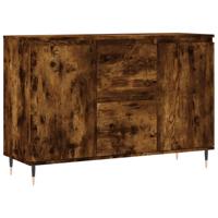 Dressoir 104x35x70 cm bewerkt hout gerookt eikenkleurig - thumbnail