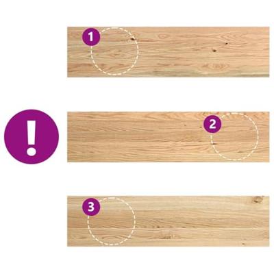 VidaXL Traptreden 2 st 100x25x2 cm onbehandeld massief eikenhout