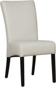 Lichtgrijze leren landelijke eetkamerstoel Just - Toledo Leer Perle (lichtgrijs leer)