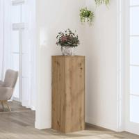VidaXL Plantenstandaard 33x33x100 cm bewerkt hout artisanaal eiken - thumbnail