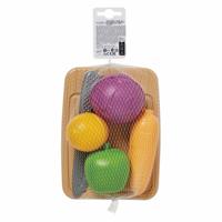 Ecoiffier 100% chef snijplank met groenten en snijmes, 10dlg. - thumbnail