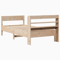 Bedframe zonder matras massief grenenhout 160x200 cm - thumbnail