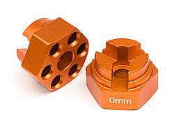 Aluminum hex hub (0mm offset/orange)