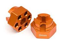 Aluminum hex hub (0mm offset/orange) - thumbnail