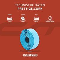 CONTEC stuurlint "prestige.cork ct bar tape prestige.cork 200mm blue - thumbnail