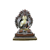 Boeddha Sakyamoeni Aura Tweekleurig - 29 cm - thumbnail