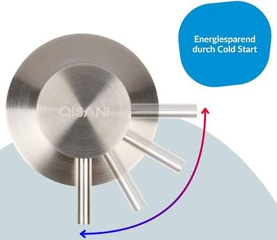 Qisani Flow wastafelkraan afbouwdeel met 210mm uitloop rvs geborsteld Qisani Flow wastafelkraan afbouwdeel met 210mm uitloop rvs geborsteld