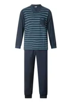 Gentlemen heren pyjama Warme Dikke Tricot - Double jersey - XL - Blauw - XL - XL - XL - XL - XL - XL - XL - XL - XL - XL - XL - XL - - thumbnail