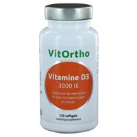 VitOrtho Vitamine D3 3000 IE Softgels 60st - thumbnail