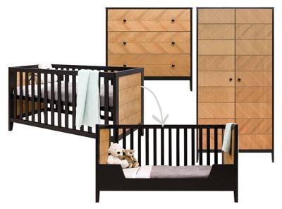 Bopita 3-delige meegroeikamer vintage/honey Job