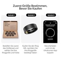 ULTRAHUMAN Ring Air - Advanced Sleep-Tracking Wearable, HRV, hartslag- en temperatuurbewaking, track workout, beweging & herstel, waterbestendig tot 100 m - thumbnail