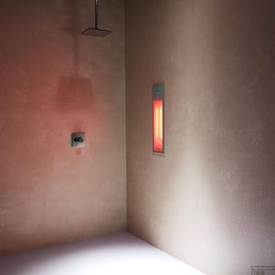 Sunshower Pure 2.0 Organic Grey Infrarood Inbouwapparaat 19.9x61.9x10 cm Half Body Aluminium Antraciet Sunshower