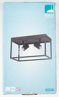 Eglo Zwarte plafondlampSilentina 2-lichts - 98332