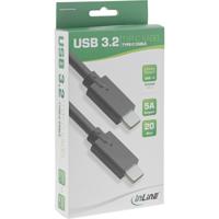 Kabel inLine USB-C 3.2 GEN.2 M/M 2 meter zwart - thumbnail