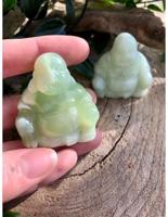 Edelsteen Boeddha Jade - 55 mm - groen - M - thumbnail