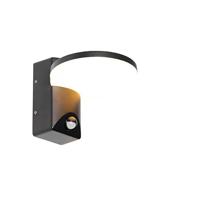 QAZQA Buiten wandlamp zwart incl. LED IP54 bewegingssensor - Esmee - thumbnail