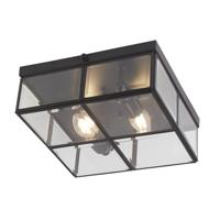 Searchlight Zwarte plafondlampFlush - 6769-26BK - thumbnail