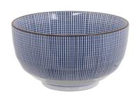 Japanse blauw-witte kom - Sendan Tokusa - 500ml - 12.8 x 6.8cm - thumbnail