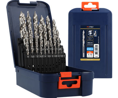 Rotec spiraalborenset | 104 - step-x | din 338 | 25-dlg | ø1-13 abs - 900.0071
