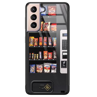 Samsung Galaxy S21 glazen hardcase - Snoepautomaat Samsung Galaxy S21 glazen hardcase - Snoepautomaat