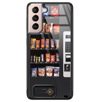 Samsung Galaxy S21 glazen hardcase - Snoepautomaat - thumbnail