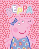 Roze Peppa Pig Coral fleece deken - 130 x 160 cm - thumbnail