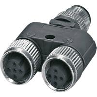 Phoenix Contact 1514029 Sensor/actuator verdeler en adapter M12 Aantal polen (sensoren): 5 Adapter, Y-vorm 5 stuk(s) - thumbnail