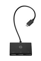 HP Inc. HP USB-C to USB-A Hub USB-C (USB 3.2 Gen 2) multiport hub Meerdere kleuren - thumbnail