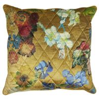 Beddinghouse Beddinghouse x Van Gogh Museum Carré Fleuri Cushion - Gold 50x50 cm - thumbnail