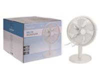 Luxe tafelventilator robuust 30cm wit - thumbnail