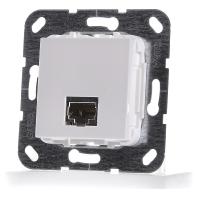 GIRA computeraansluiting RJ45 Cat 6A Gender zuiver wit glanzend 569503 - thumbnail