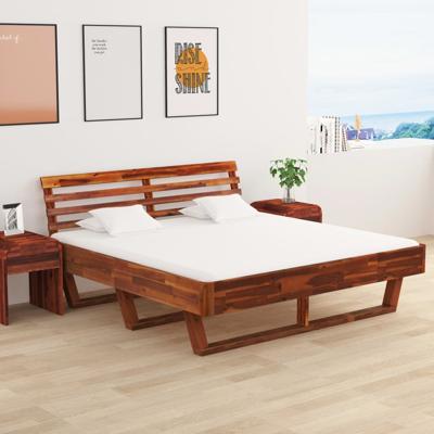 vidaXL Bedframe massief acaciahout 180x200 cm