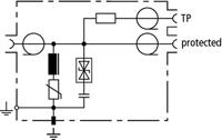 DEHN 909703 DGA FF TV Overspanningsbeveiliging (verdeelkast) Overspanningsbeveiliging voor: DVB-S, satelliet (F-stekker) 1.5 kA 1 stuk(s) - thumbnail