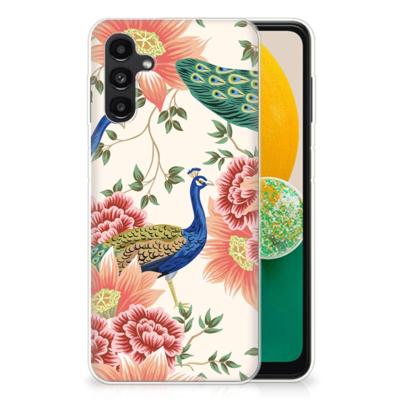 TPU Hoesje voor Samsung Galaxy A13 | A04s Pink Peacock TPU Hoesje voor Samsung Galaxy A13 | A04s Pink Peacock