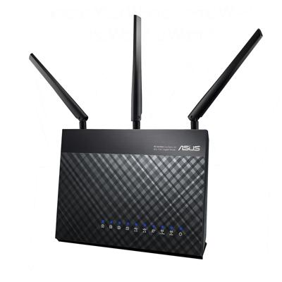 Asus DSL-AC68U Modem Router (Ai Mesh WLAN-systeem, EU en DE-versie Annex A B J, WiFi 5 AC1900 MIMO, 4x Gigabit LAN, AiProtection, Dual-Core CPU, multifunctionele USB 3.0)